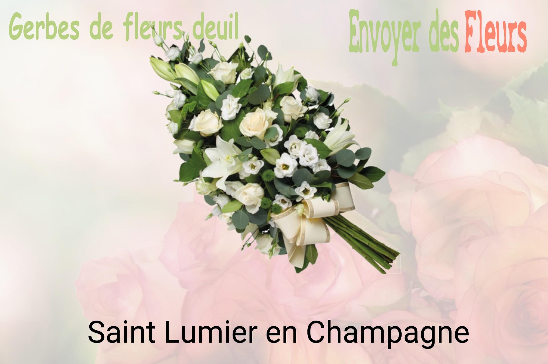 Gerbe de fleurs de deuil livrée à Saint-Lumier-en-Champagne